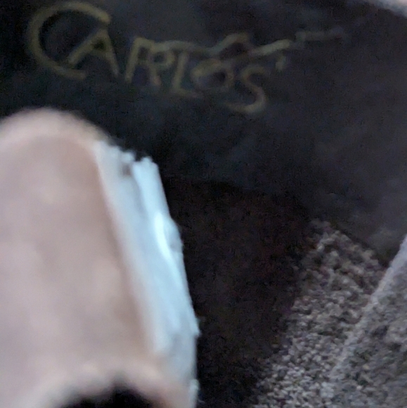 EUC Carlos Santana Hotrod Dark Brown Tall Suede Boots size 8 - Picture 7 of 8